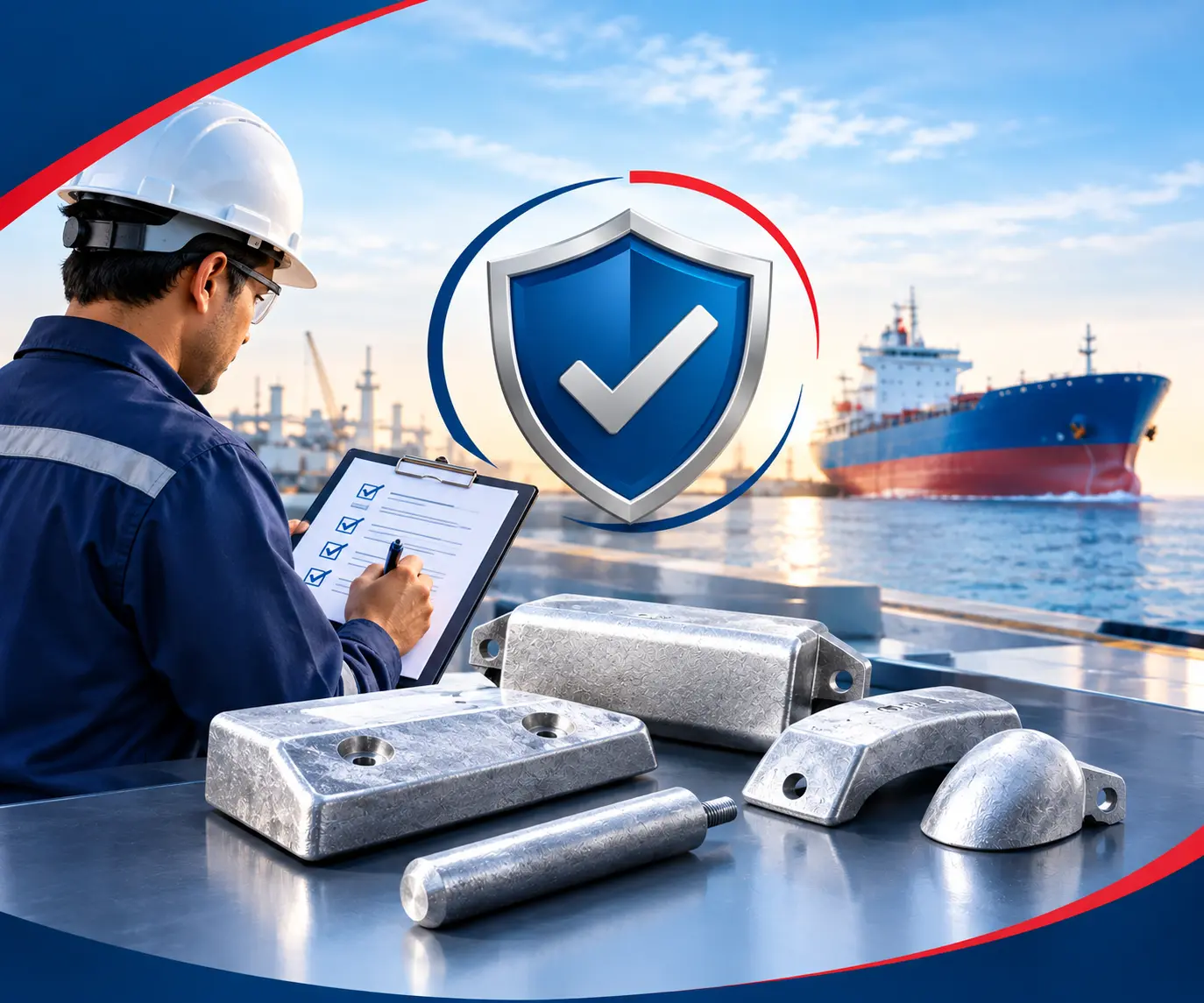 Quality inspection of marine components