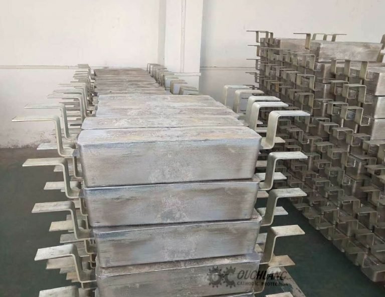 Aluminium zinc indium sacrificial anodes manufactured by RELI ANODES